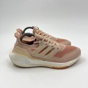 Adidas Ultra Boost 21 Running Shoes Womens Size 8 Halo Blush Sneakers